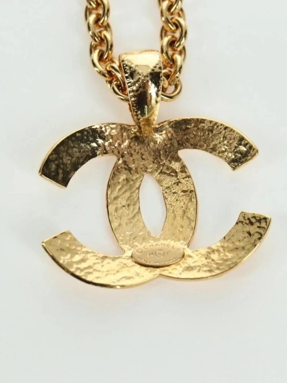 CHANEL CC Necklace metal Gold Tone CC Auth am11252SAM